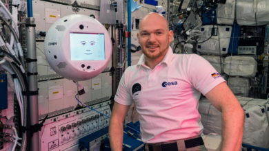 Das ist CIMON, der digitale Kollege der ISS-Crew